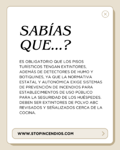 extintores pisos turísticos